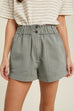 Livi Denim Shorts in Sage