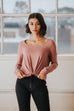 Becca Knot Top in Mauve