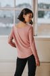 Becca Knot Top in Mauve