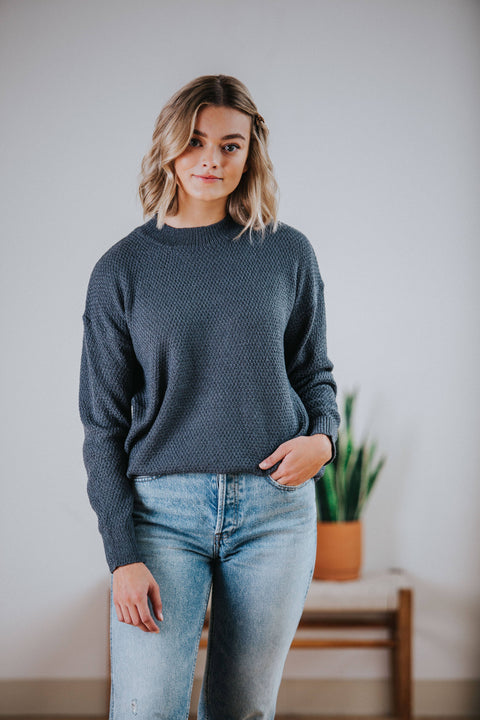 Micaela Sweater in Charcoal