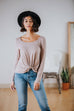 Becca Knot Top in Taupe