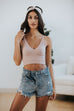 Tatum Cropped Cami in Dusty Rose