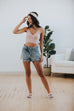 Tatum Cropped Cami in Dusty Rose