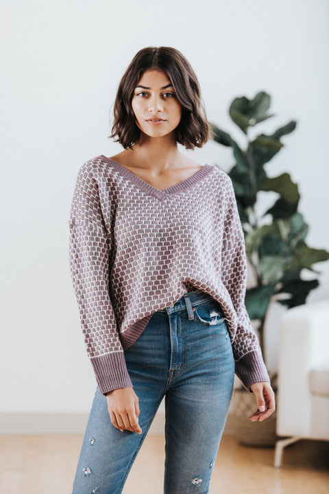 Carson Honeycomb Sweater