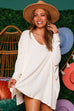 Sutton Poncho Top in Ivory