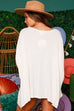 Sutton Poncho Top in Ivory
