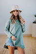 Jessa Tunic Sweatshirt in Sage